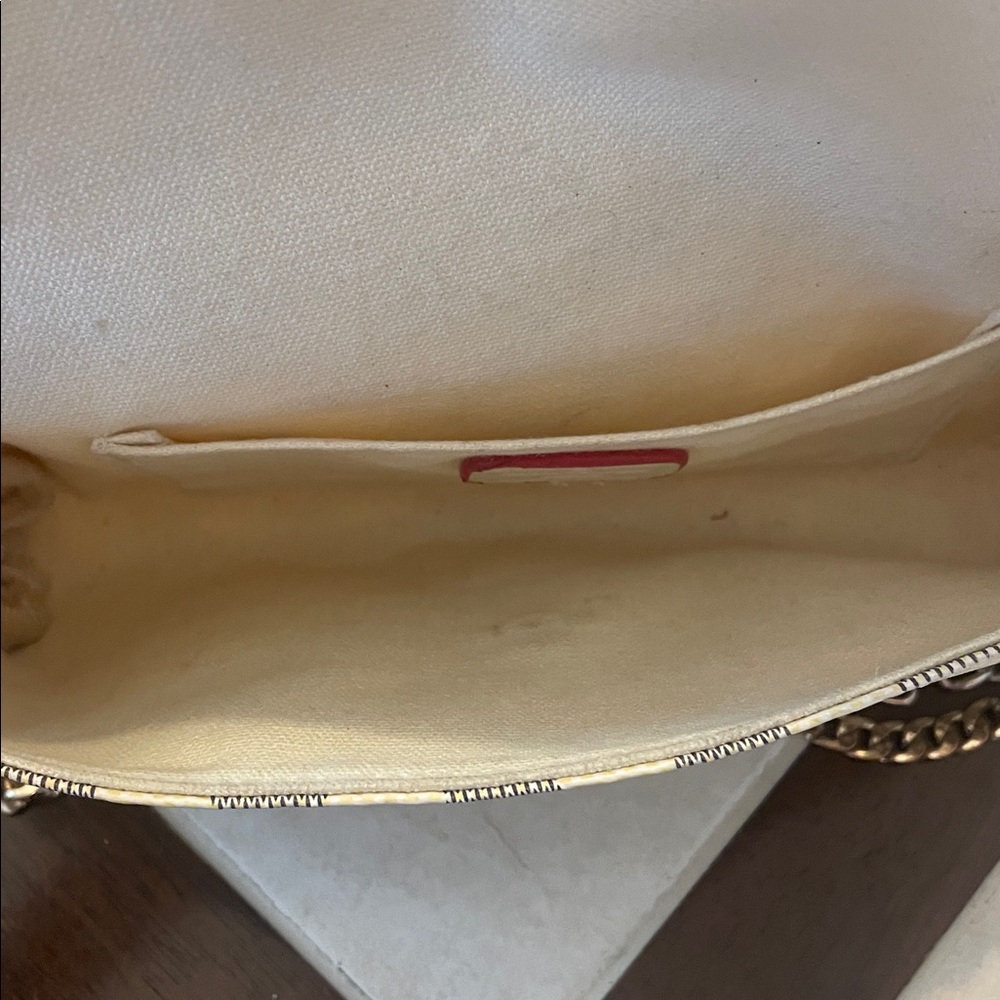 Checkered Designer Chain Bag - image 2